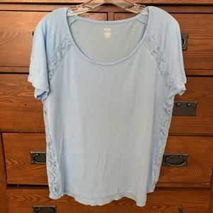 a.n.a. Ladies Blouse/Lace Sides XL